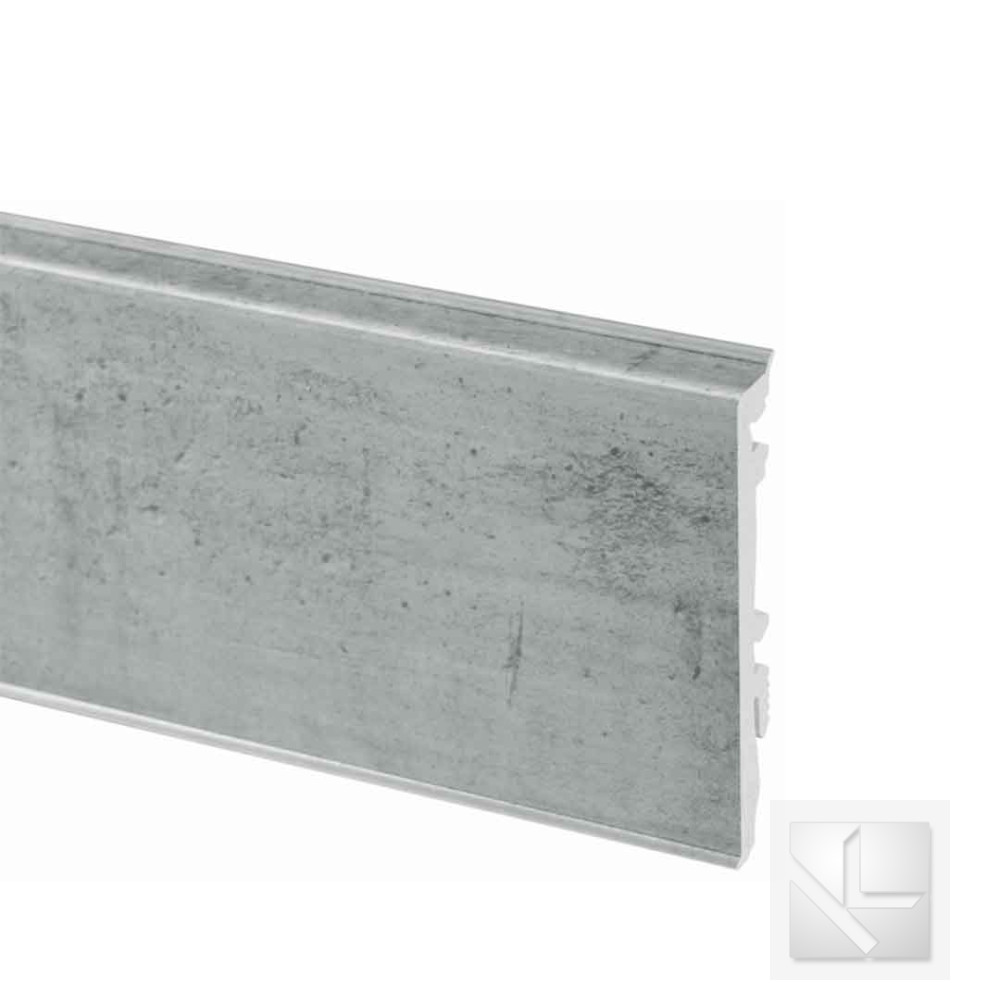 Плiнтус ПВХ Cezar Masterline Graystone 476 80мм